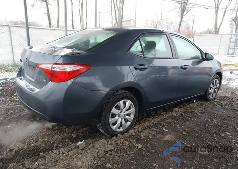 2016 Toyota Corolla Le из США, поврежденный, VIN 2T1BURHE9GC536530